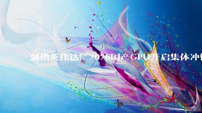 剑指英伟达！2026国产GPU开启集体冲锋_推理_沐曦_天数