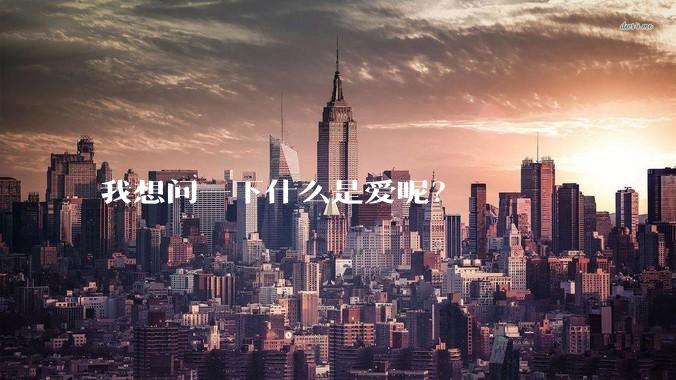 我想问一下什么是爱呢？